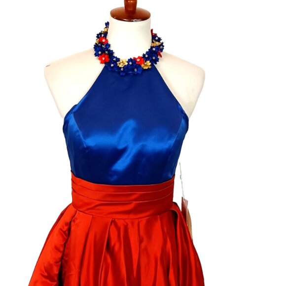 TS Coulure A-Line Prom Dresses Color Block Dress Wedding Guest Formal  S NWT - Picture 4 of 9